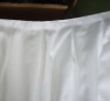 white 7m Length 0.75m Height polyester table skirting table skirt for rectangular table