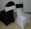 white and black 280gsm thickness spandex chair covers for Europe market