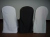white and black polyester chair cover, wedding and banquet chair cover