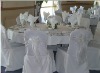 white banquet polyester table cloth and wedding chair covers