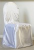 white banquet satin chair cover