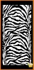 white black Zebra stripe Printed Beach Towel