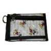 white black mickey printing buckle purse