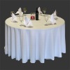 white color 100%polyester jacquard table cloth/cheap table cloth/wedding table cloth/round table cloth/polyester talbe linen