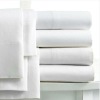 white cotton bed sheet