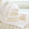 white cotton face towel