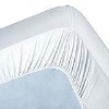 white cotton mattress cover