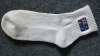 white cotton sport men socks