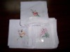 white embroidered handkerchief