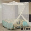 white four corner bed canopy mosquito netting