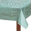 white green check tablecloth