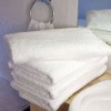 white hotel face towel