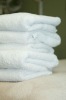 white hotel towel