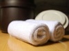 white hotel towel