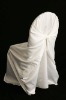 white lamour satin wedding universal chair cover