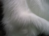 white long pile fur