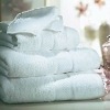 white luxury bath towel set