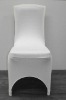 white lycra spandex chair cover for resort and weddings