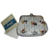 white mickey printing iron buckle wallet