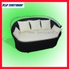 white pillow and cushion set for rattan furniture