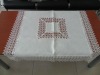 white plain table cloth