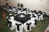 white polyester chair cover banquet wedding chair cover