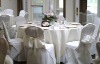 white polyester chair cover for banquet and weddings
