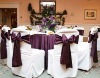 white polyester chair cover for hotel and weddings