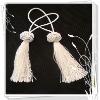 white polyester make decorative tassels for curtain