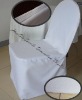 white polyester wedding chair cover banquet and hotel chair covers