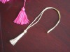 white rayon tassel with double cord