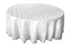 white round pintuck tablecloth,pintuck table linen,elegant tablecloth