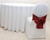 white round polyester table cloth and banquet chair covers