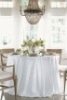 white round table cover