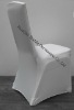 white spandex chair cover or lycra chair cover for weddings