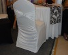 white spandex chair cover with diamond buckle for weddings