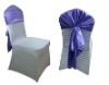 white spandex chair cover with pleats