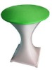 white spandex cocktail slim table cover and lycra caps