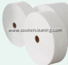 white spunlace nonwoven roll (hydro-entangled fabric)