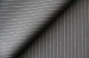 white stripe pattern poly viscose suiting fabric