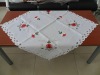 white table cloth polyester fabric tablecloth