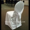 white wrinkle free stretch scuba chair covers sewn with sash