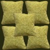 wholesale lots yellow applique work cushion covers