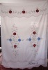 window satin panel curtain