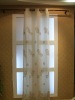 windows polyester linen embroidery sheer european style curtain drapery