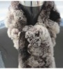 women real rabbit fur scarf