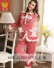 women soft coral fleece pajamas suit