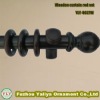 wooden curtain rails