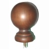 wooden curtain rod finials