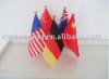 wooden table flag